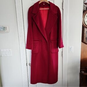 Together Rich Red Trench Coat